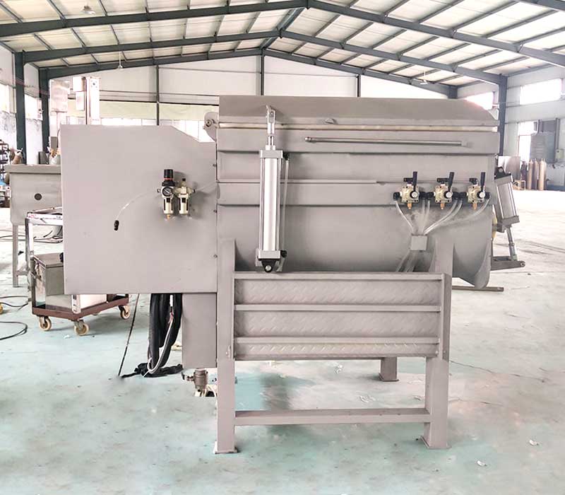 Commercial Meat Mix Machine Sausage Mixer Hydraulic Bind Sausage Double  Heads