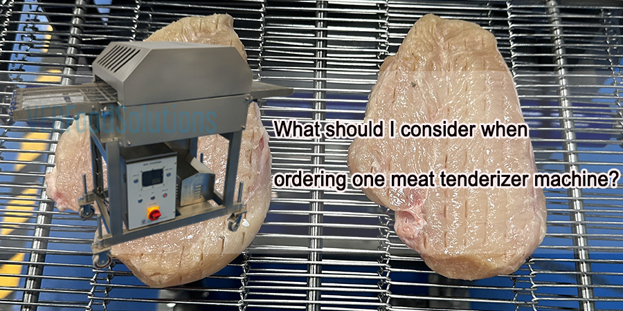 What Should I Consider When Ordering One Meat Tenderizer Machine