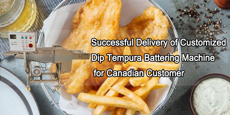 Successful Delivery of Customized Dip Tempura Battering Machine for Canadian Customer