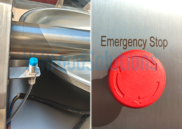 Emergency Stop and Cover Release Button