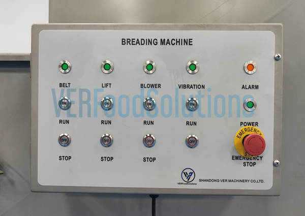 Waterfall Battering Breading Line-English Control Panel