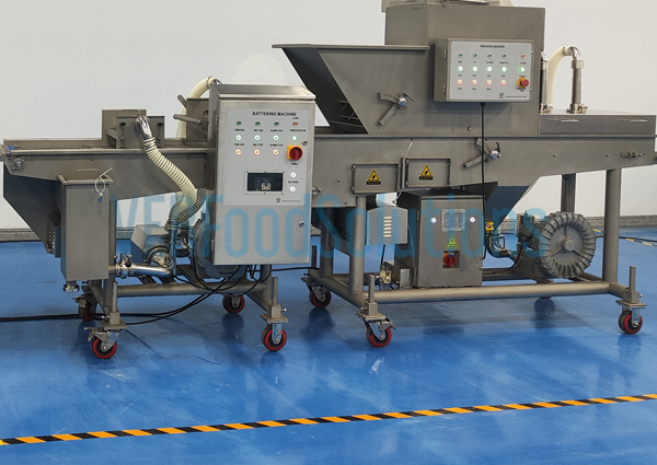 Waterfall Battering Breading Line-Universal Wheel